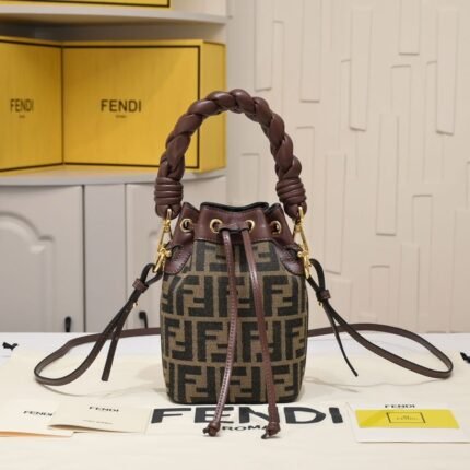 FENDI mini bucket bag 0189 Brown